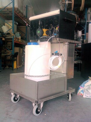 Mobil vegyszeradagoló állomás